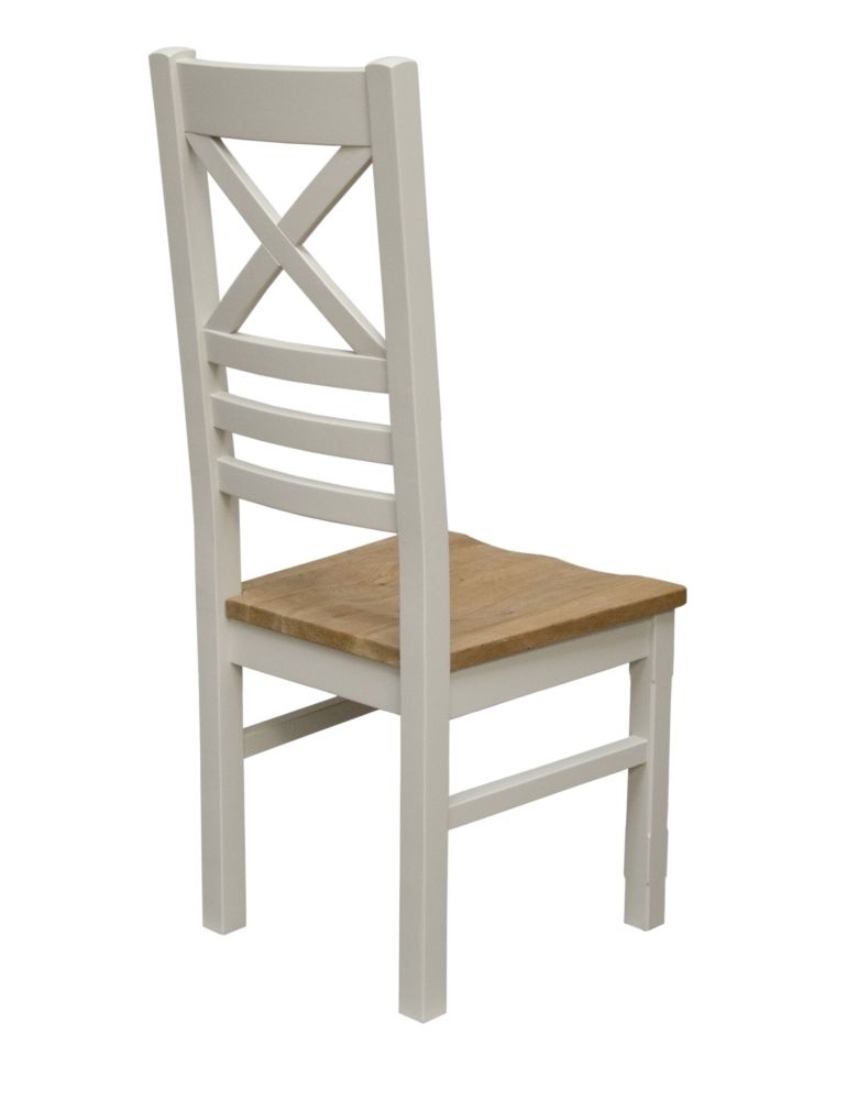 Product photograph of Homestyle Gb Painted Deluxe Cross Back Dining Chair Sold In Pairs from Choice Furniture Superstore.